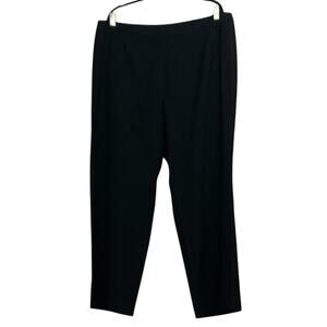 Jones New York Collection Platinum Woman Stretch Dress Pants Black 16W